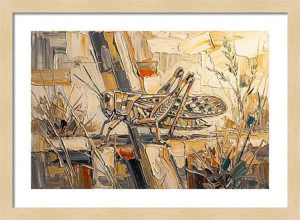 Grasshopper Amongst Grasses