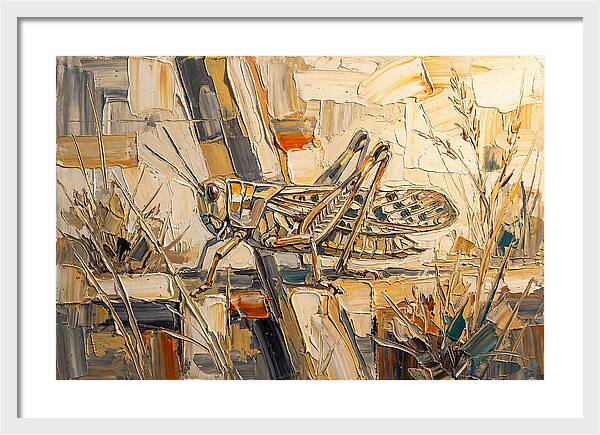 Grasshopper Amongst Grasses