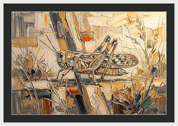 Grasshopper Amongst Grasses