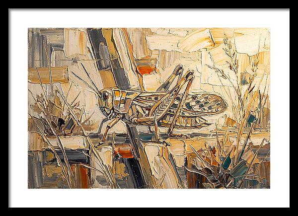 Grasshopper Amongst Grasses