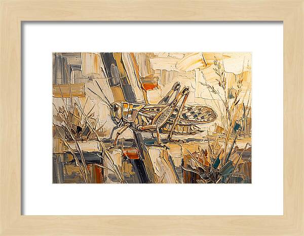 Grasshopper Amongst Grasses