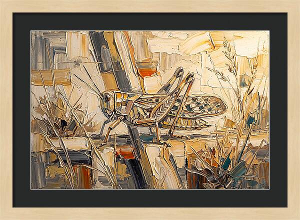 Grasshopper Amongst Grasses