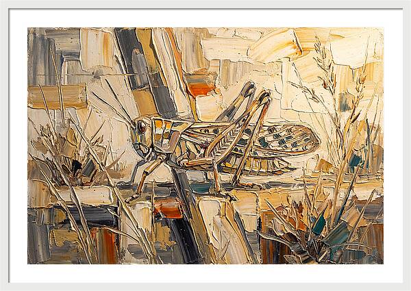 Grasshopper Amongst Grasses