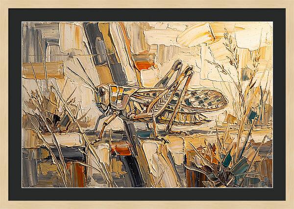 Grasshopper Amongst Grasses