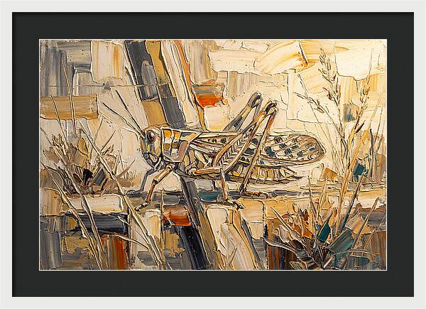 Grasshopper Amongst Grasses
