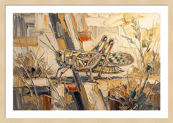 Grasshopper Amongst Grasses