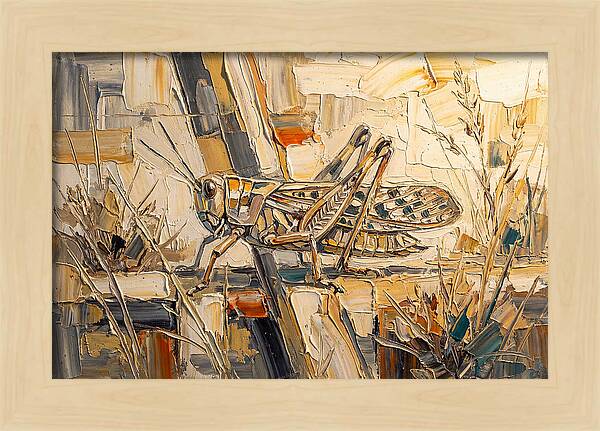 Grasshopper Amongst Grasses