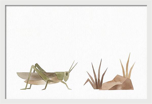 Grasshopper Amongst Nature