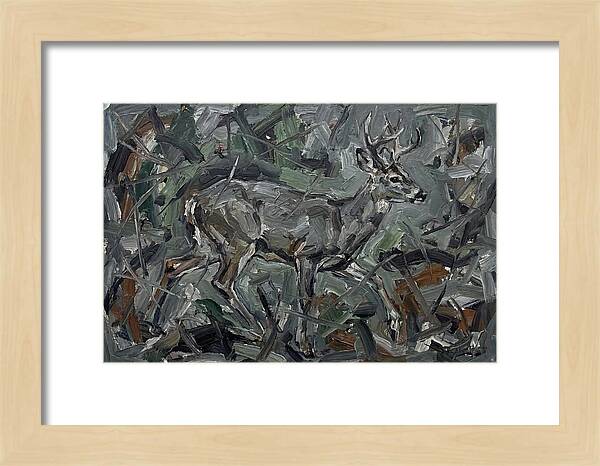 Gray Brocket In Expressionist Style