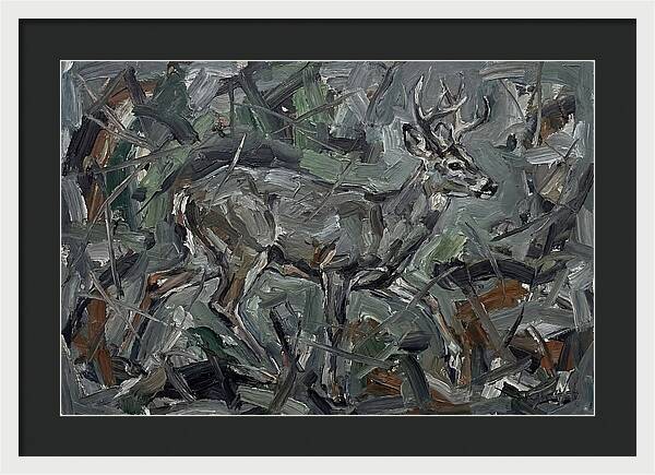 Gray Brocket In Expressionist Style