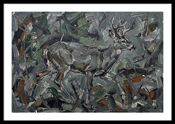 Gray Brocket In Expressionist Style