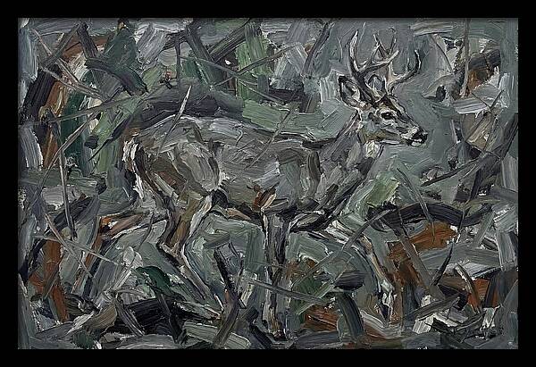 Gray Brocket In Expressionist Style