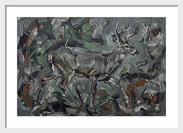 Gray Brocket In Expressionist Style