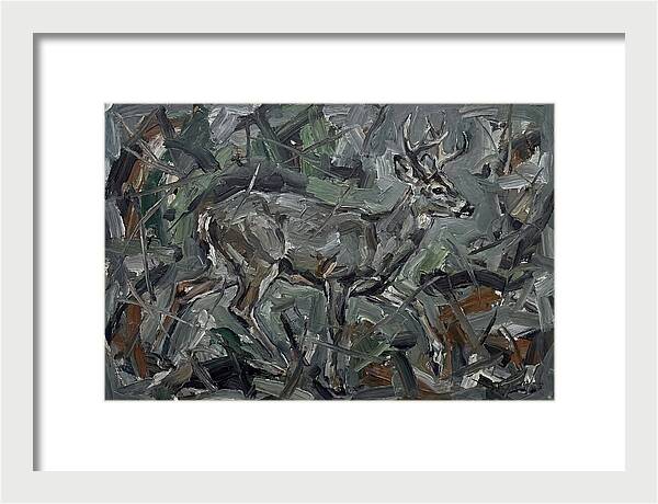 Gray Brocket In Expressionist Style