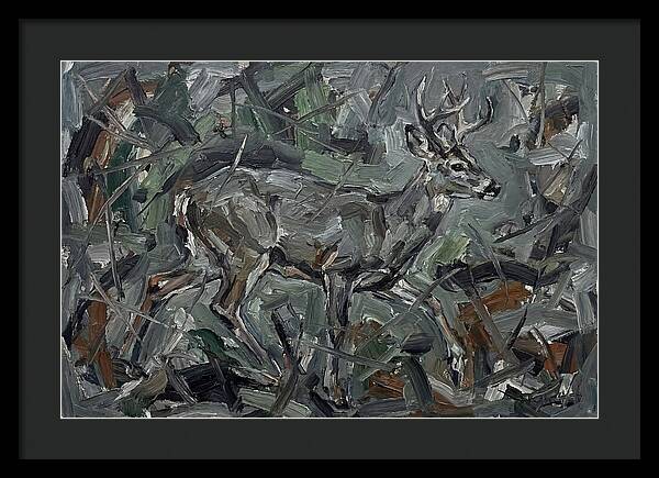 Gray Brocket In Expressionist Style