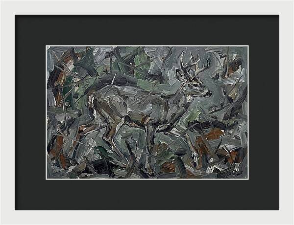 Gray Brocket In Expressionist Style