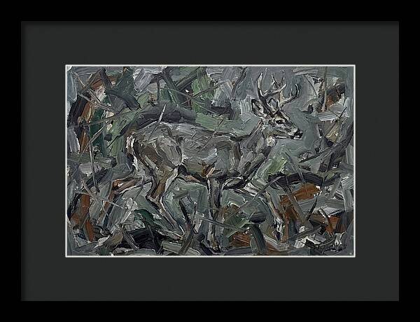 Gray Brocket In Expressionist Style