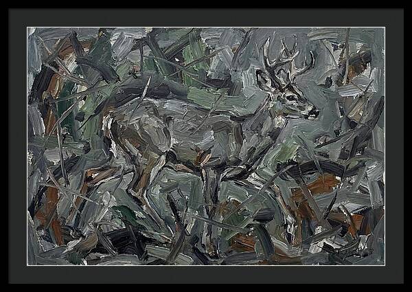 Gray Brocket In Expressionist Style