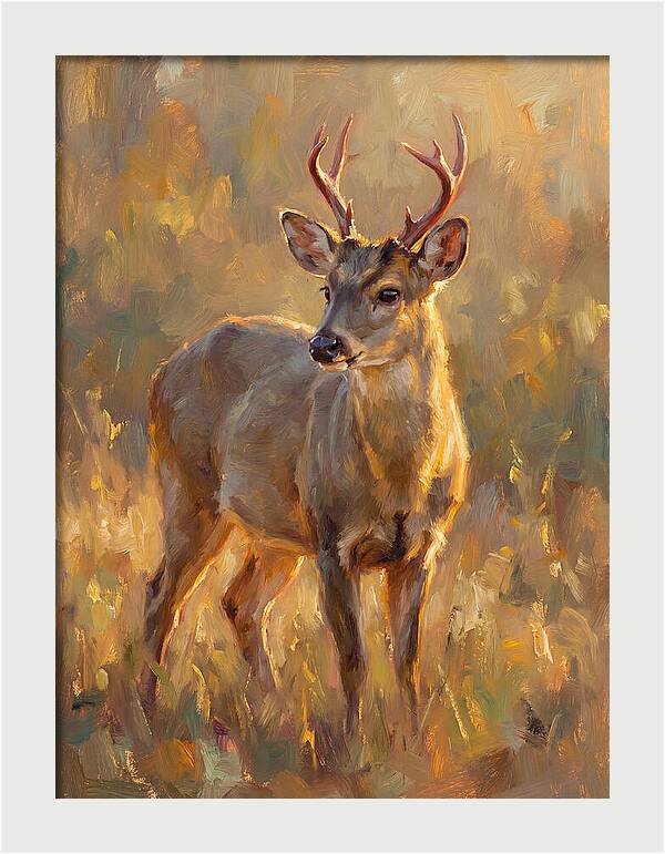 Gray Brocket In Light