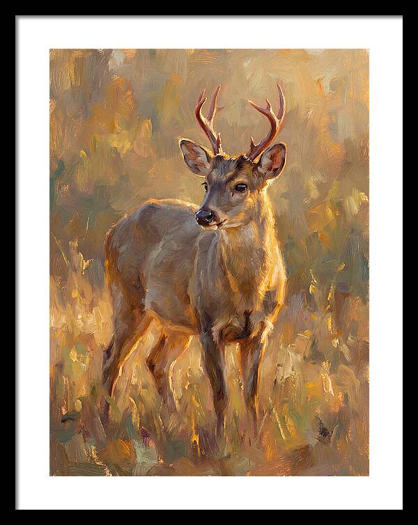 Gray Brocket In Light
