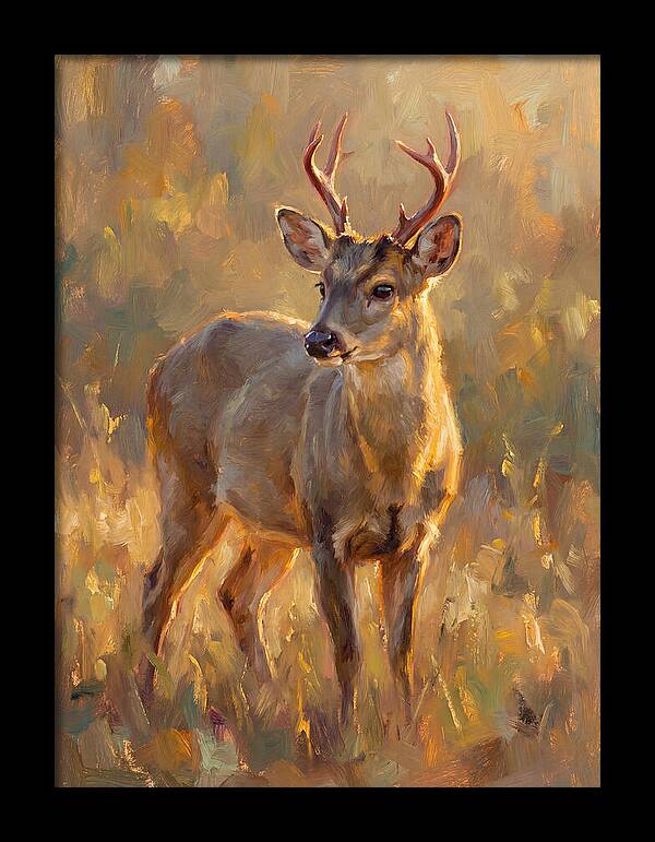 Gray Brocket In Light