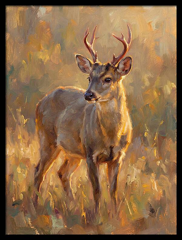 Gray Brocket In Light