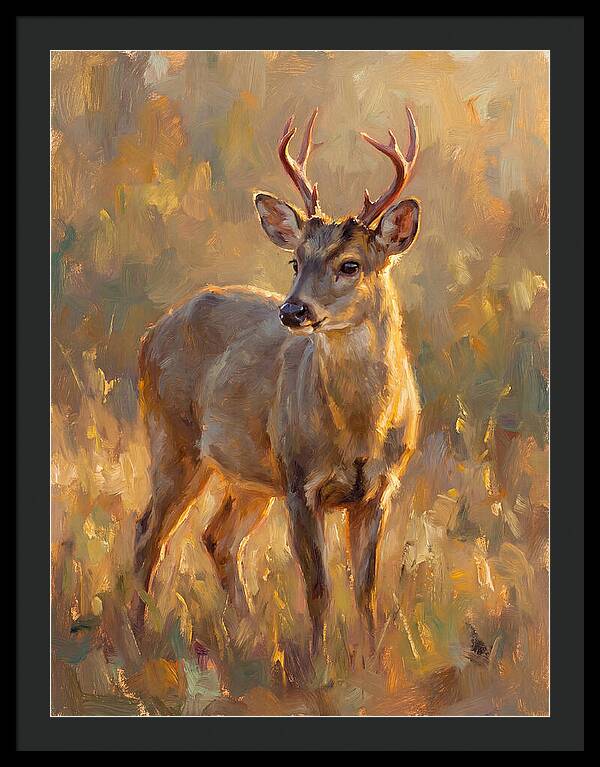 Gray Brocket In Light