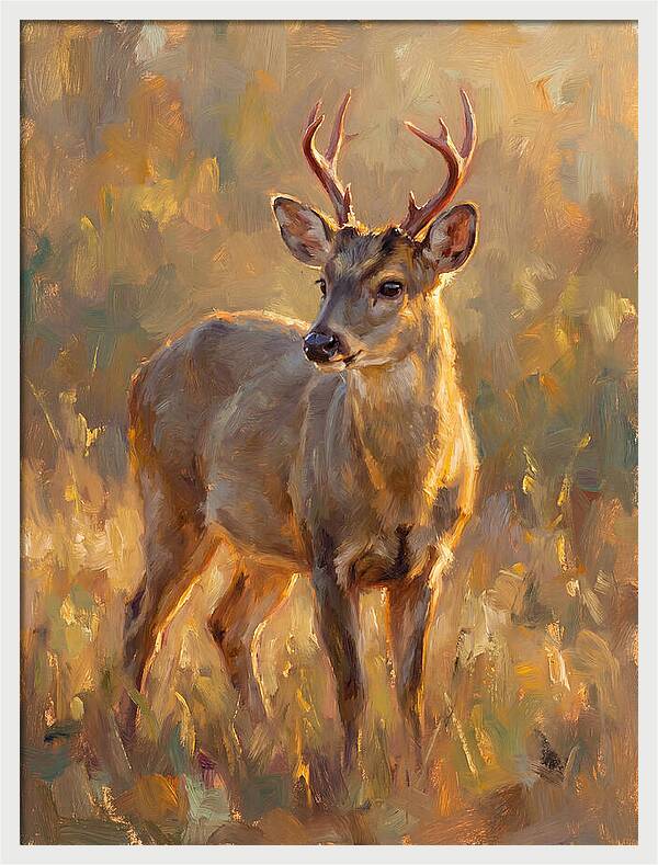 Gray Brocket In Light