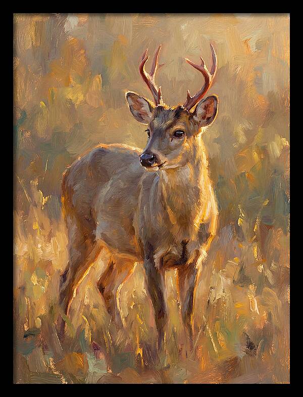 Gray Brocket In Light