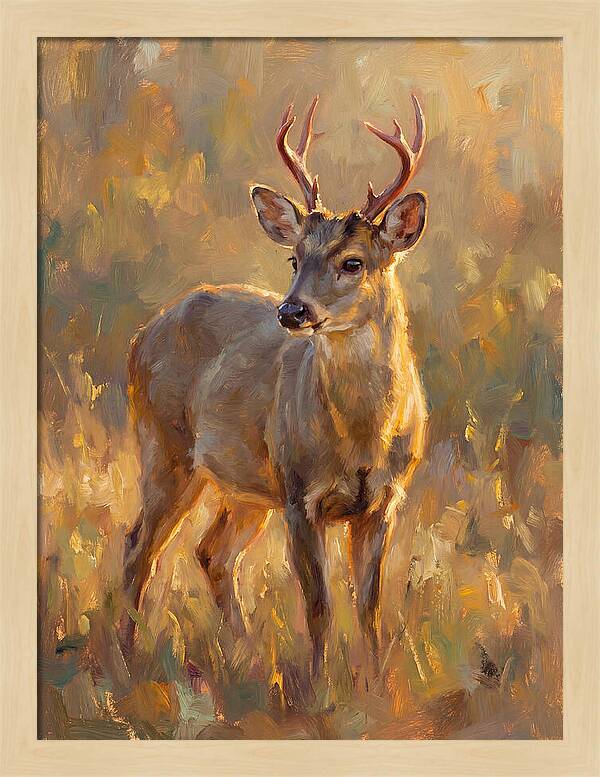 Gray Brocket In Light