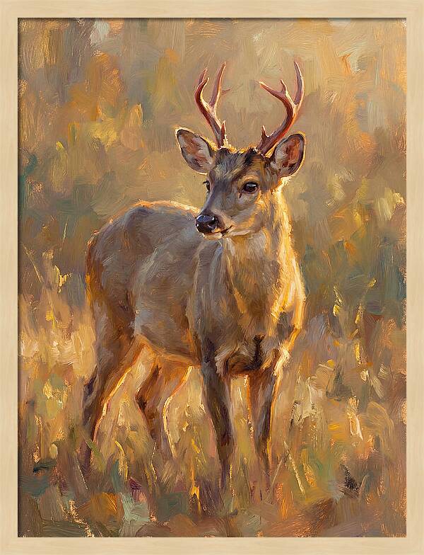 Gray Brocket In Light