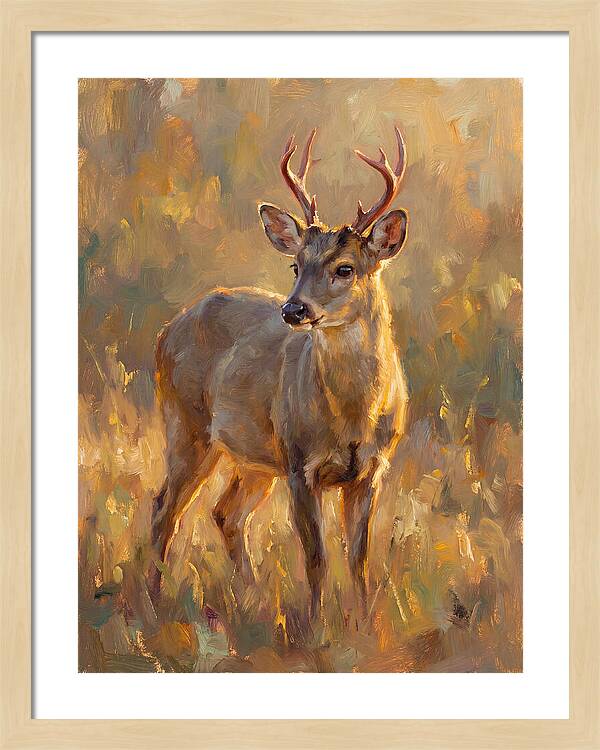 Gray Brocket In Light