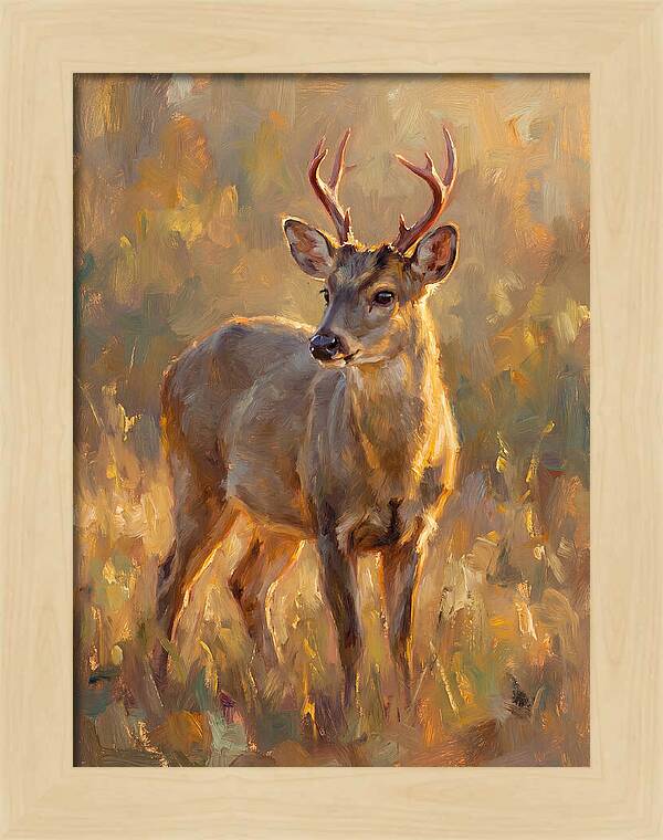 Gray Brocket In Light