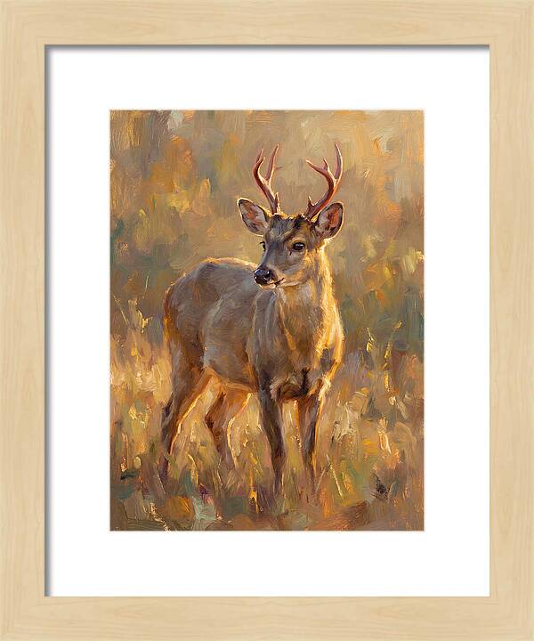 Gray Brocket In Light