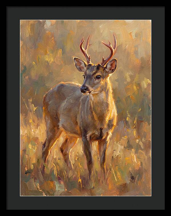 Gray Brocket In Light