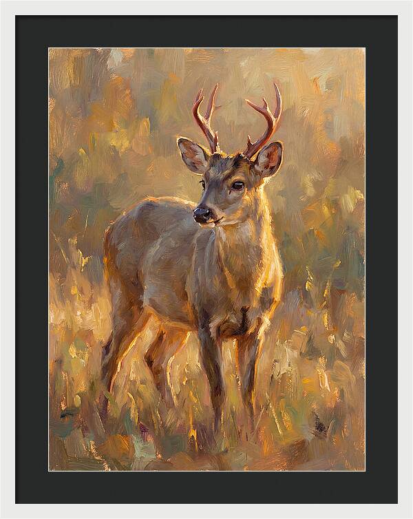 Gray Brocket In Light