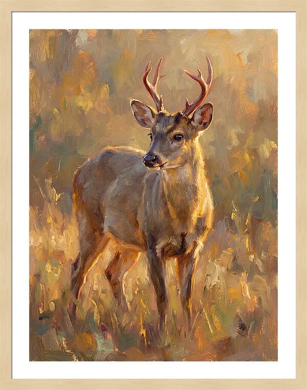 Gray Brocket In Light