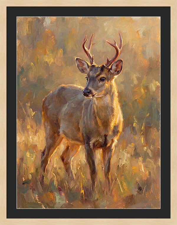 Gray Brocket In Light