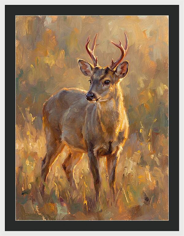 Gray Brocket In Light