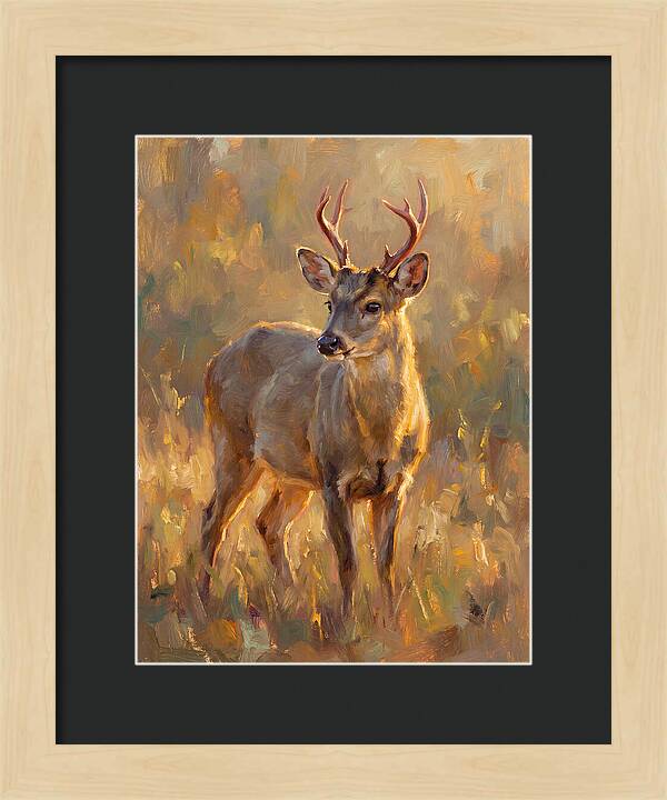 Gray Brocket In Light