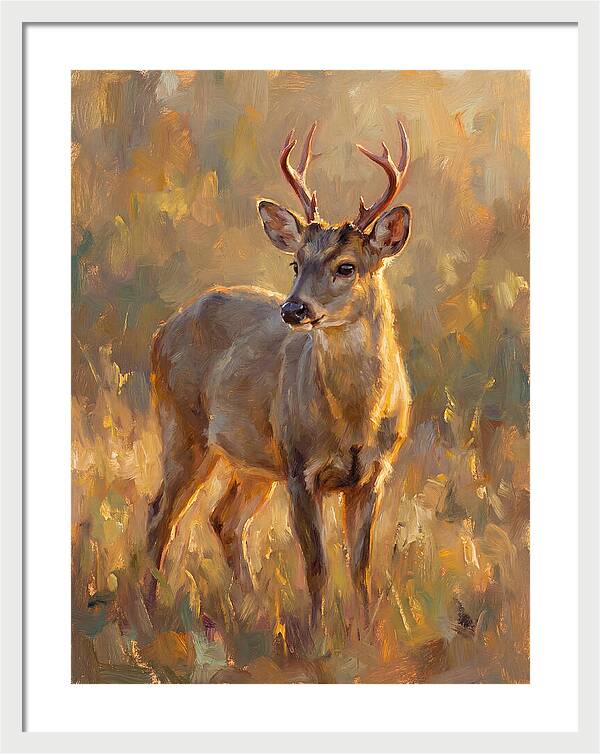 Gray Brocket In Light