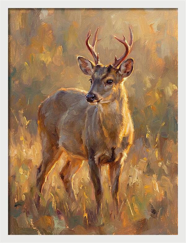 Gray Brocket In Light
