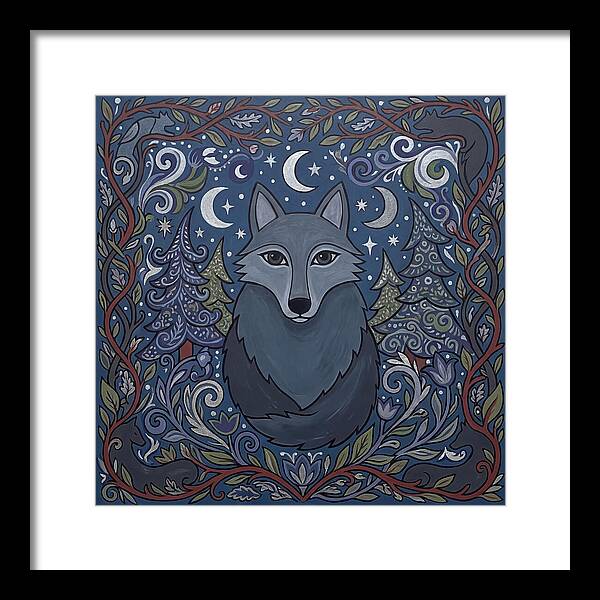 Gray Wolf Folk Art