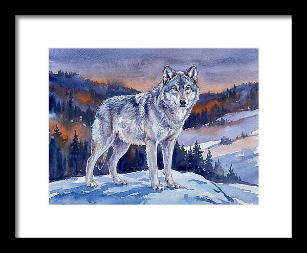 Gray Wolf In Majestic Landscape