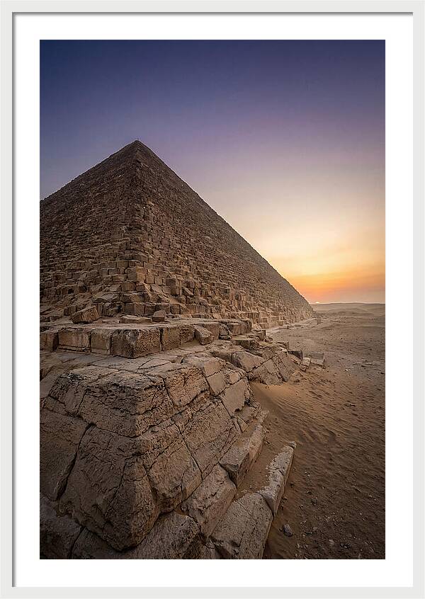 Great Pyramid Of Giza At Dawn