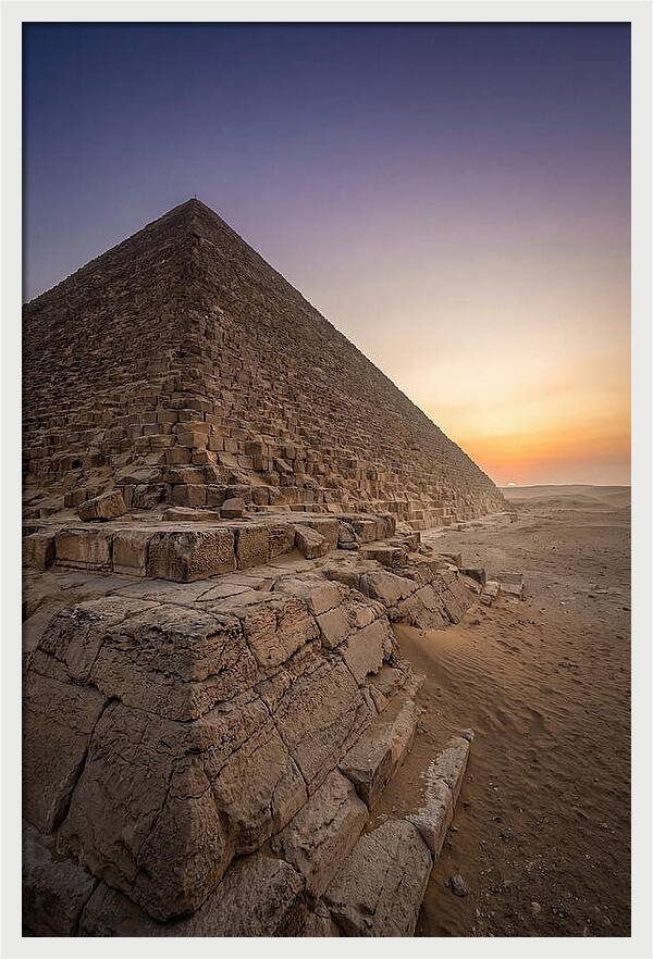 Great Pyramid Of Giza At Dawn