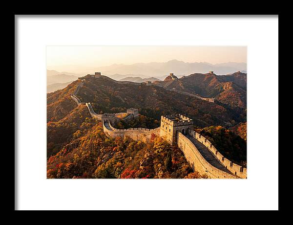 Great Wall At Jinshanling At Golden Hour