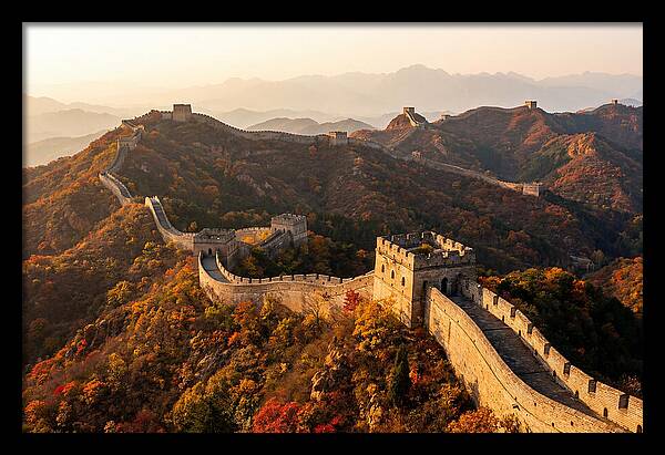 Great Wall At Jinshanling At Golden Hour