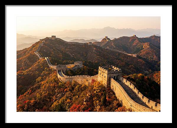 Great Wall At Jinshanling At Golden Hour