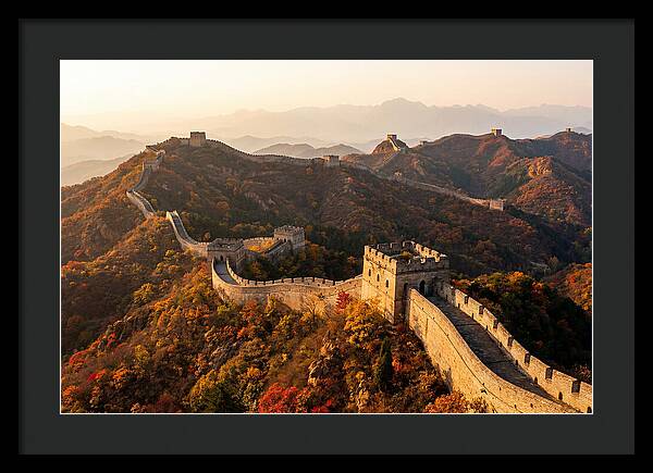 Great Wall At Jinshanling At Golden Hour
